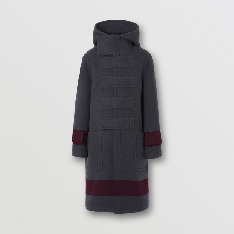 Striped Wool Duffle Coat 3
