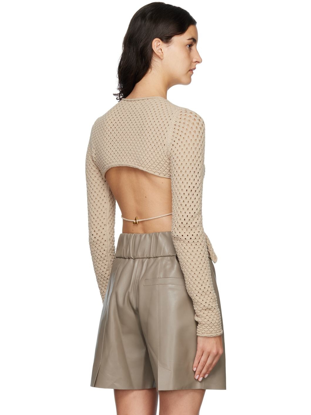 Beige Avenue Sweater - 3