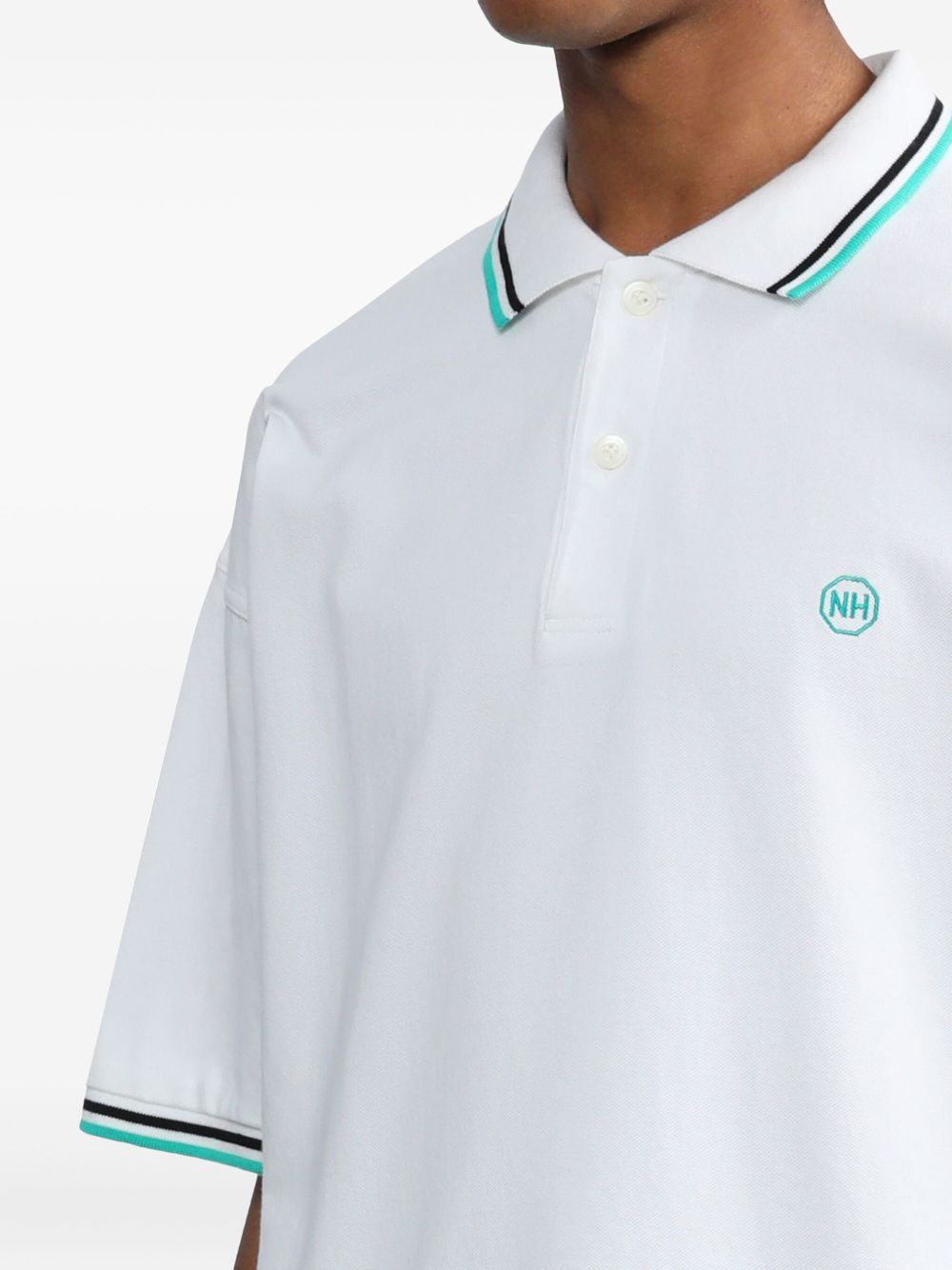 tipped polo shirt - 5