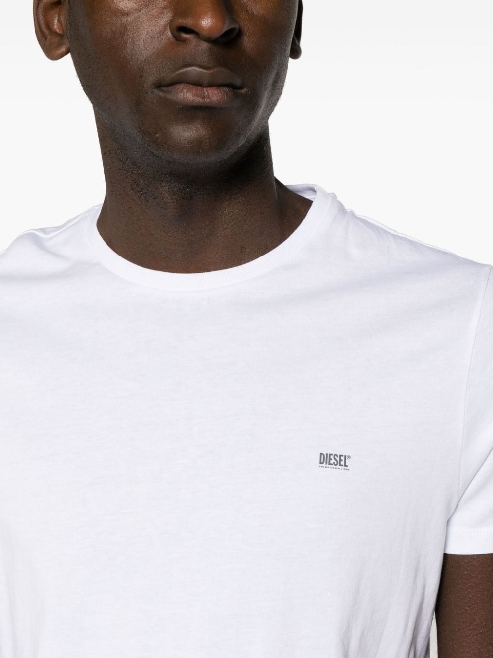 logo-print cotton T-shirt (pack of three) - 5