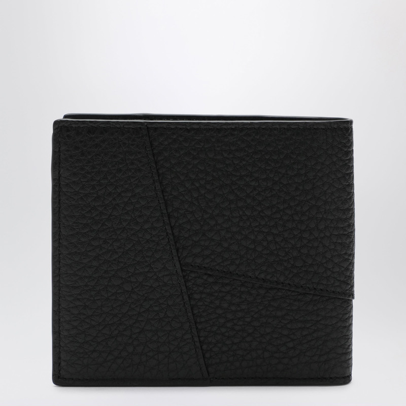 Loewe Black grained leather Puzzle bi-fold wallet outlook