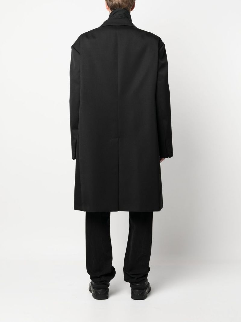 double-breasted oversize coat - 4