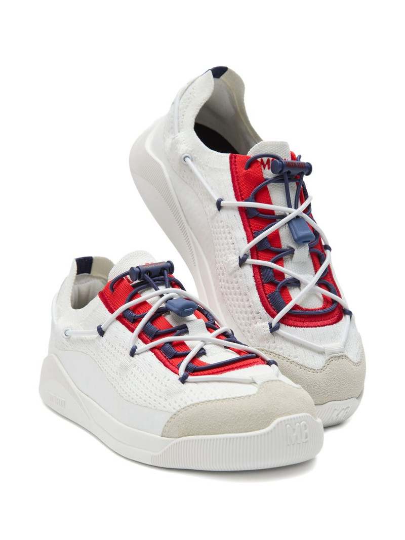 MOON BOOT Moonlight knitted lace-up low-top sneakers outlook