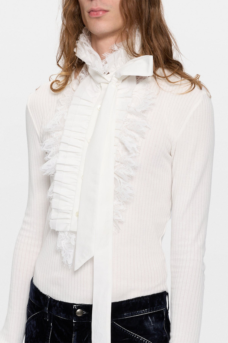 Winston Lace Ruffled Plastron 1