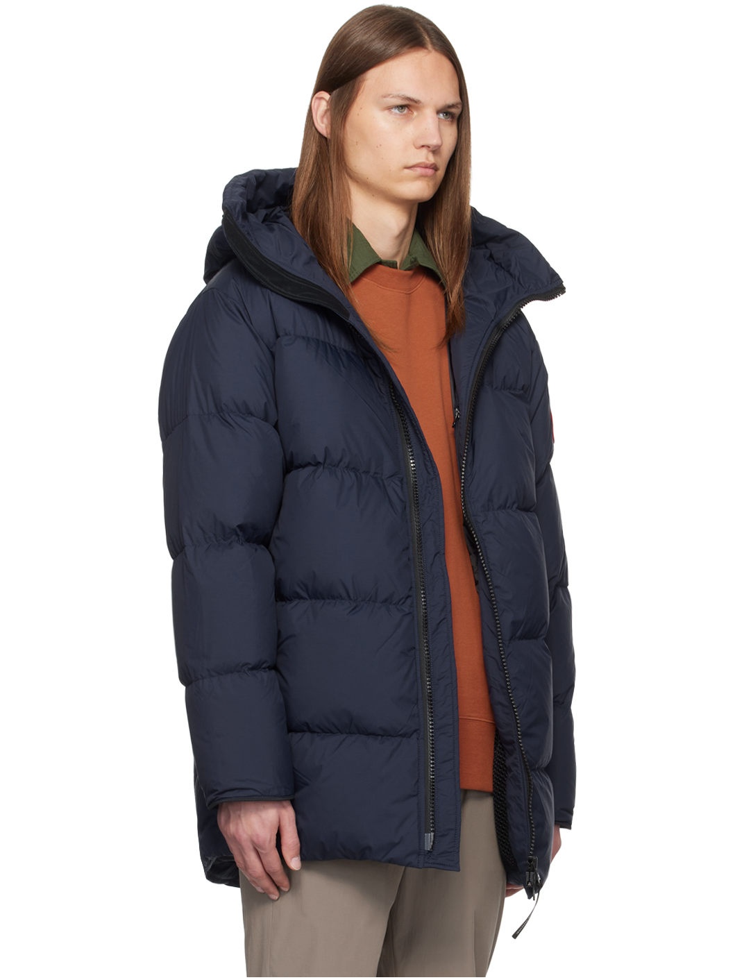 Navy Lawrence Down Jacket - 2