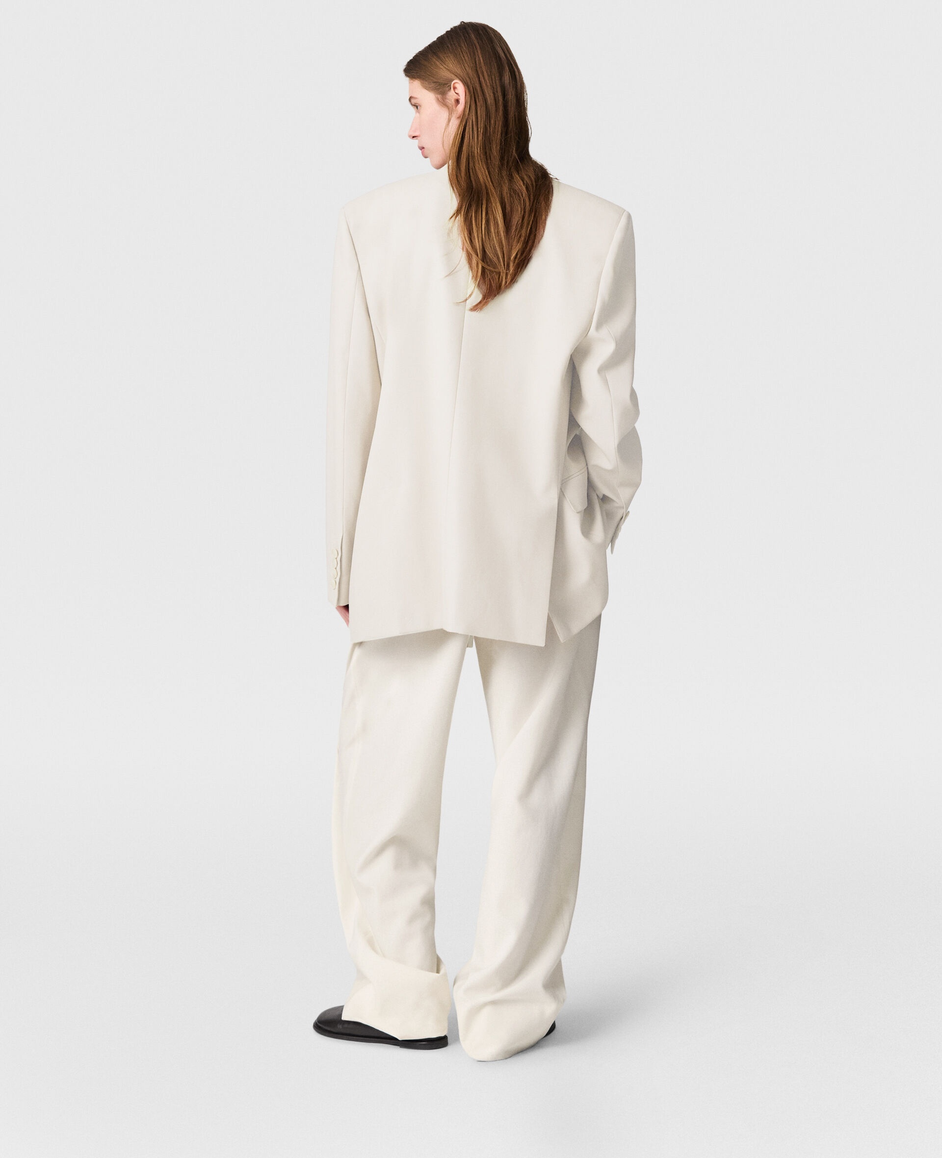 Slouchy Paneled Pleated Pants - 4