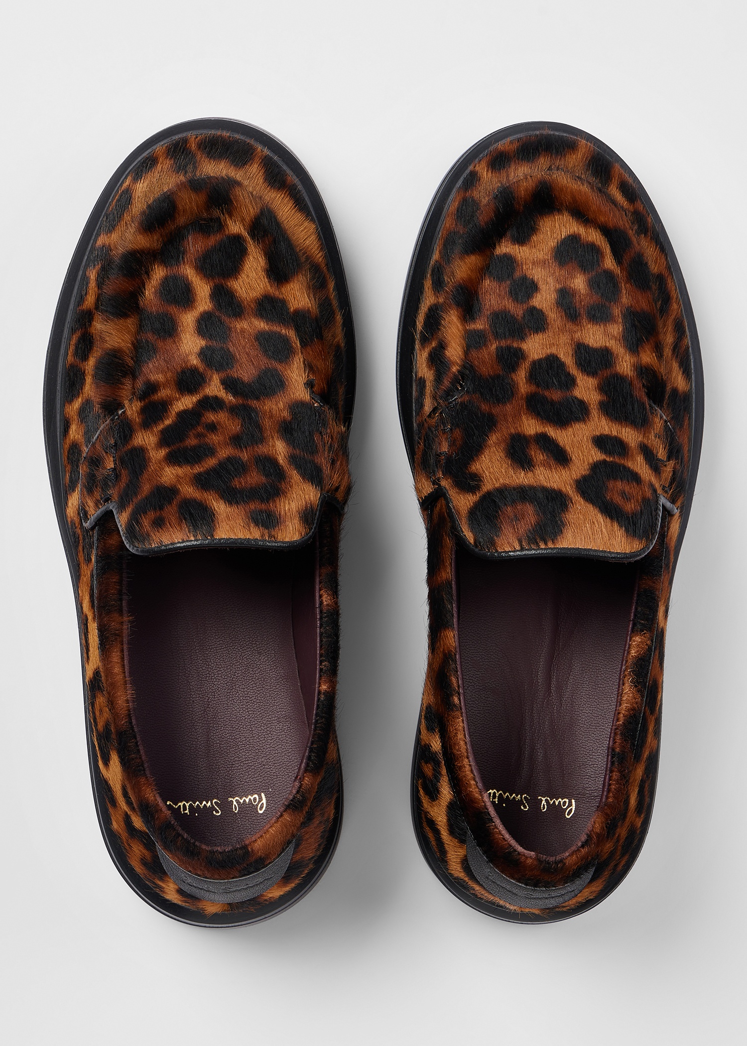 Women's Leather Leopard 'Isona' Platform Loafers - 3