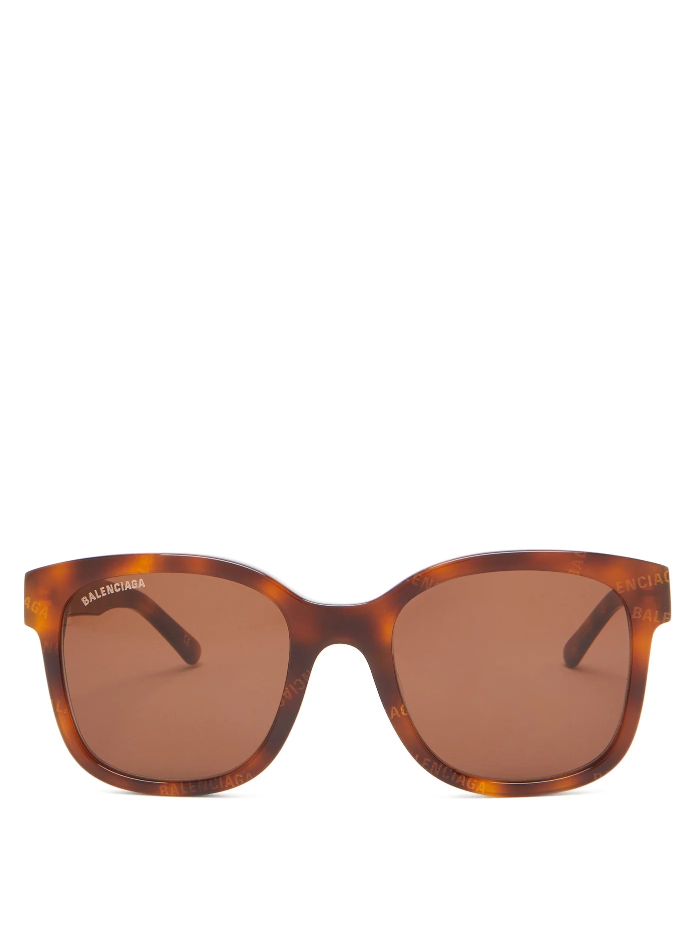 Monogram tortoiseshell-acetate square sunglasses - 1