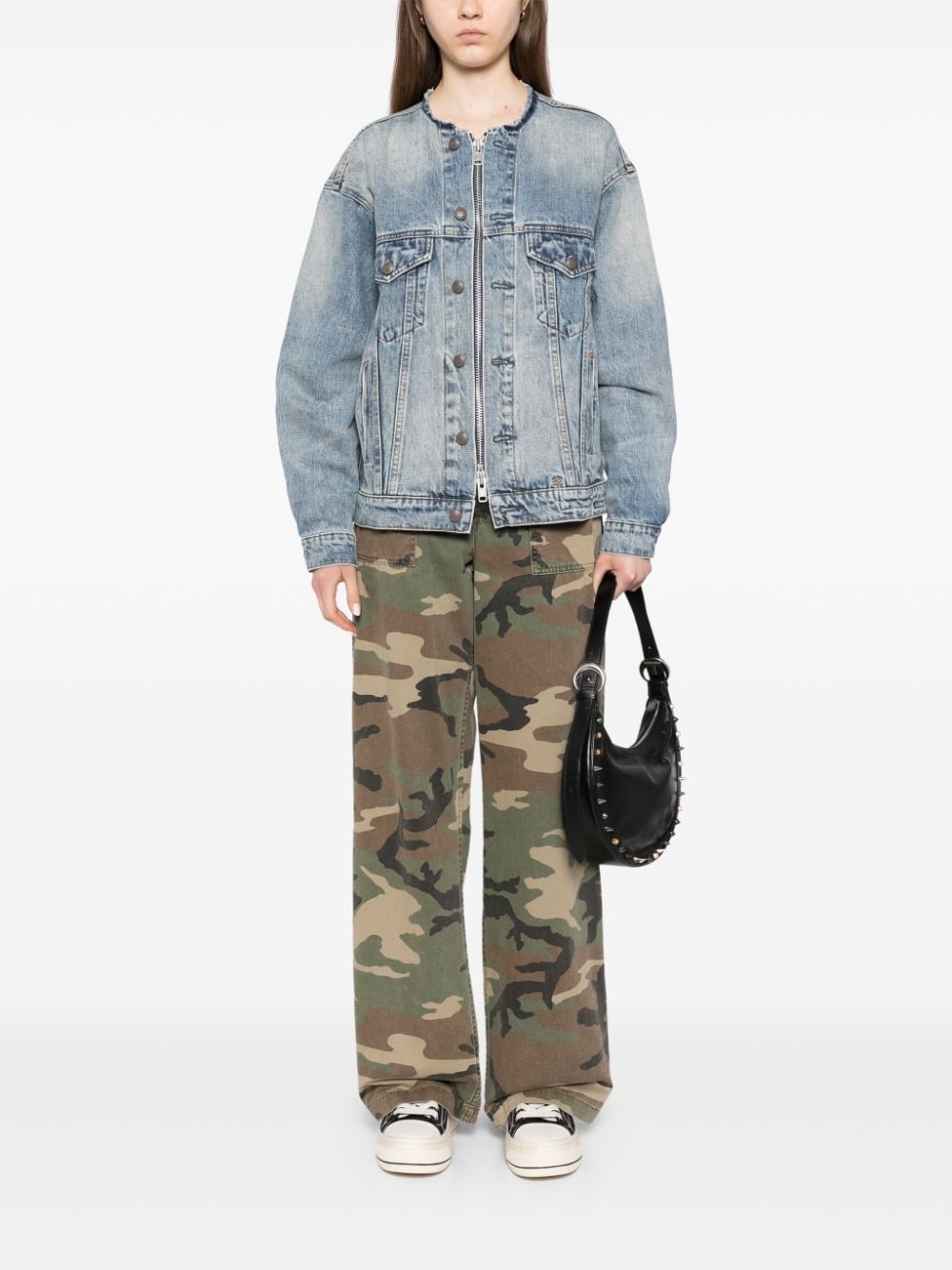 collarless trucker jacket - 2
