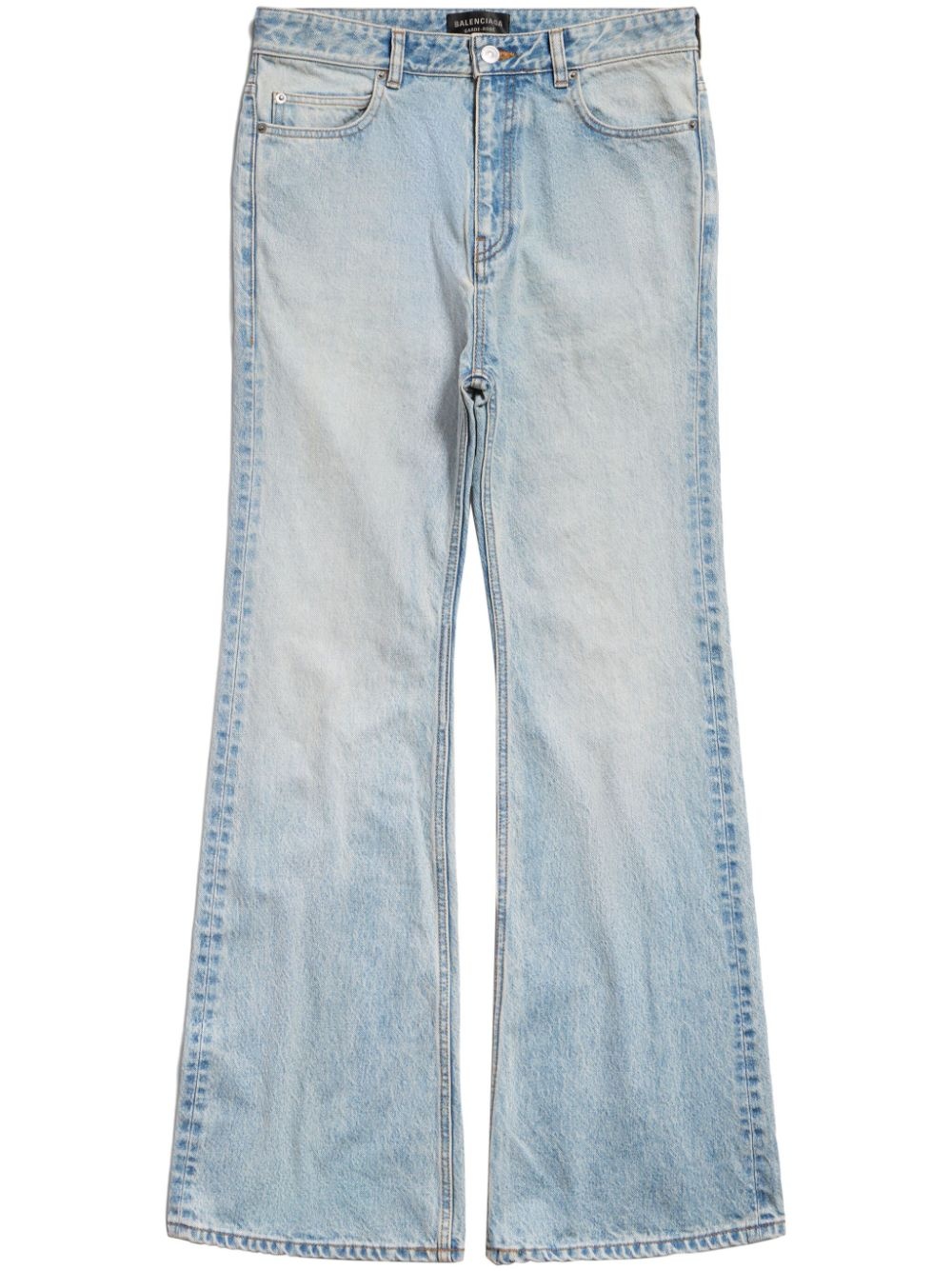 high-waist wide-leg jeans - 1