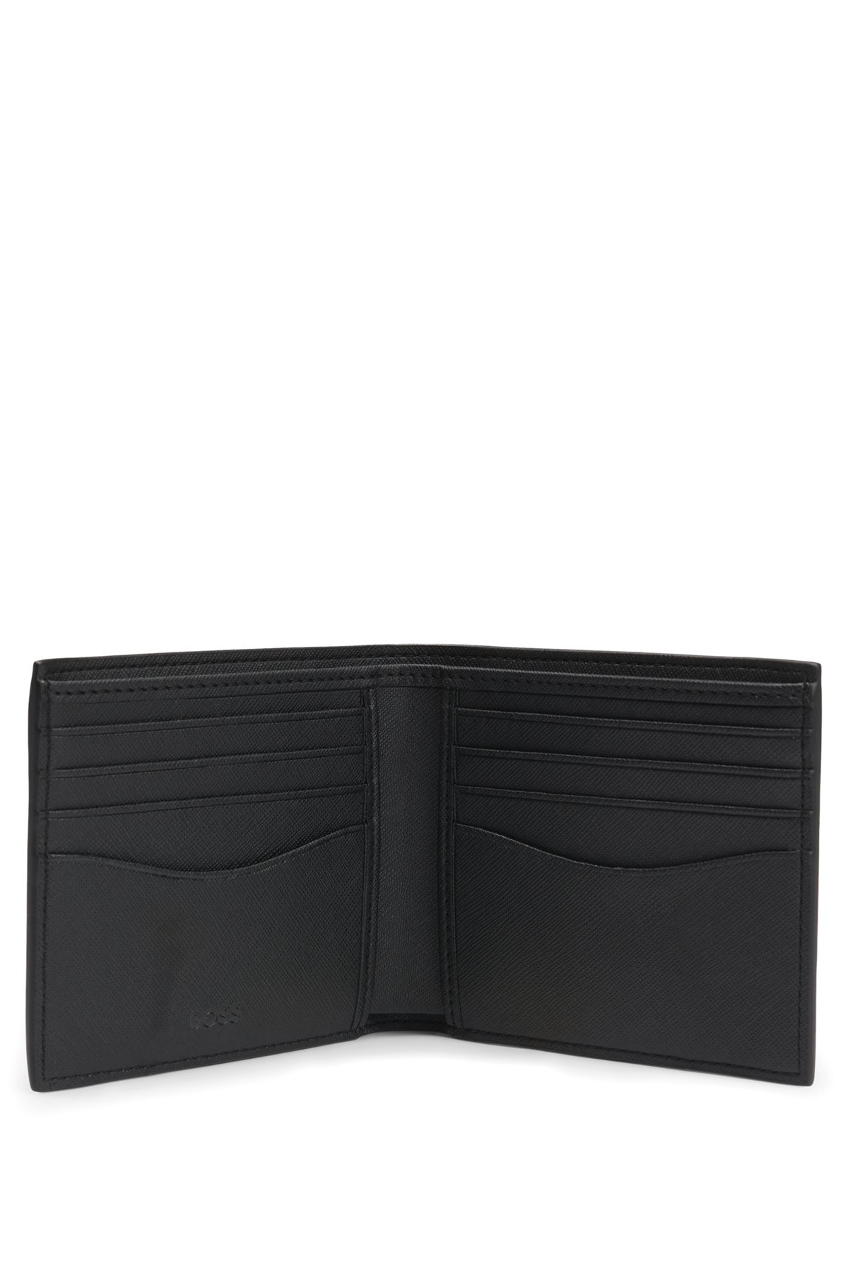 STRUCTURED WALLET WITH MONOGRAM PRINT - 2