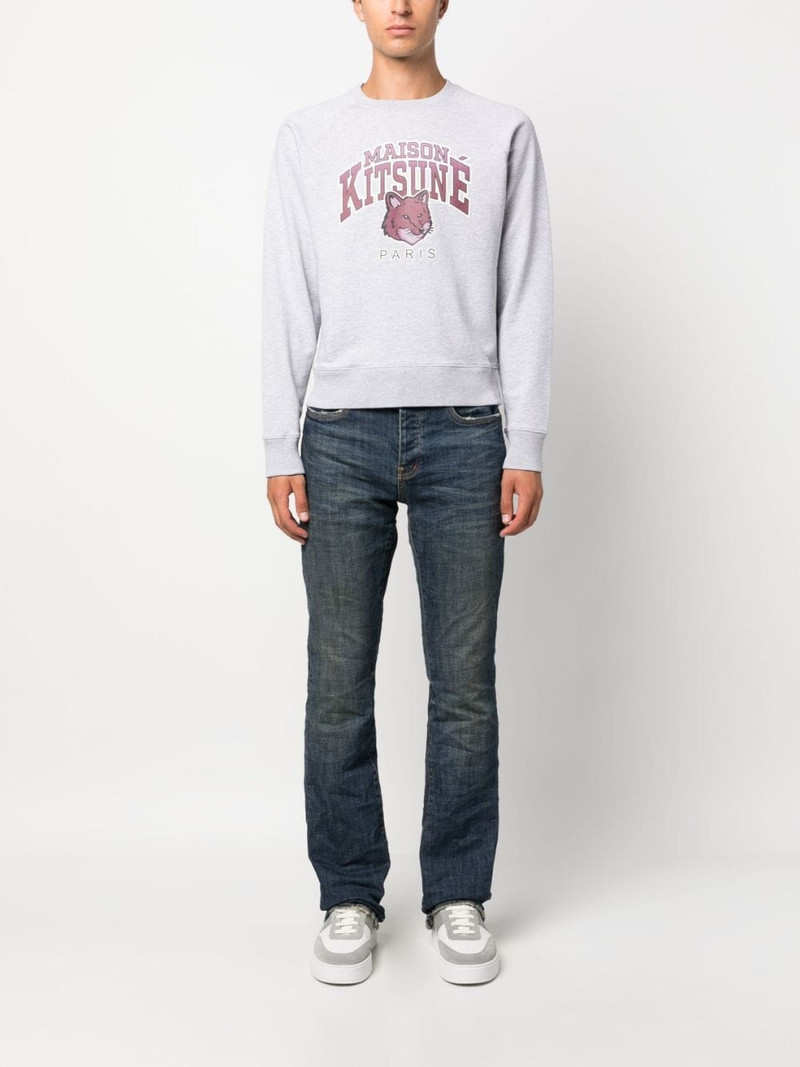 Maison Kitsuné logo-print cotton sweatshirt outlook