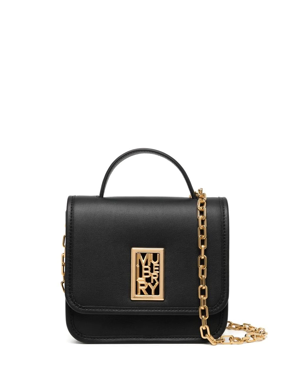 Sadie square grained-leather bag - 1