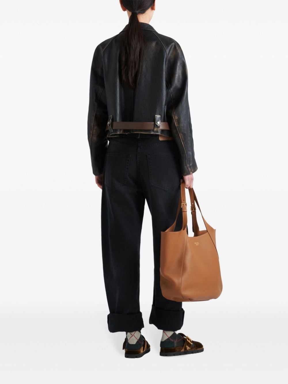 wide-leg selvedge jeans - 3