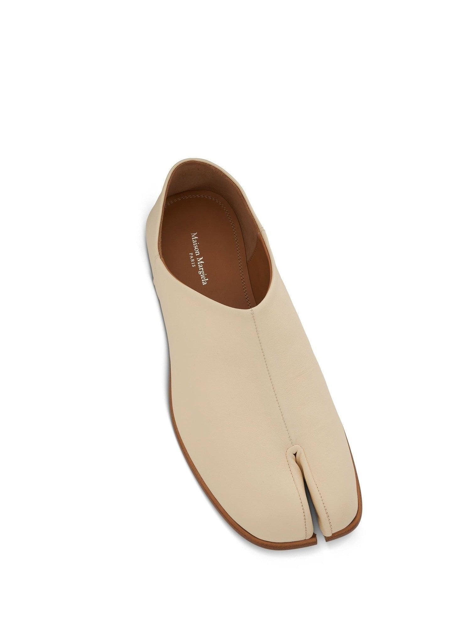 Tabi Toe Slip-On Loafers in White - 4