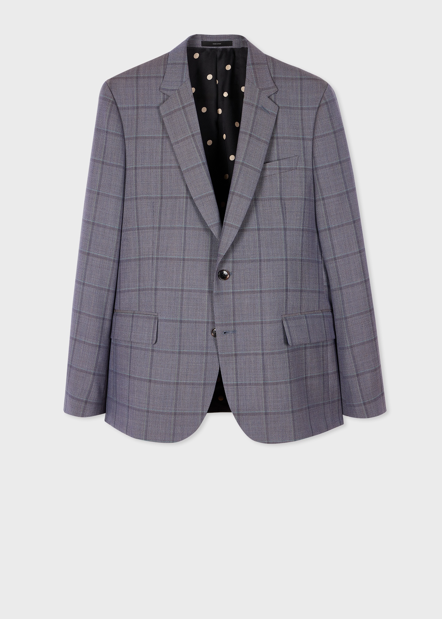 The Soho - Grey Wool Check Blazer - 1