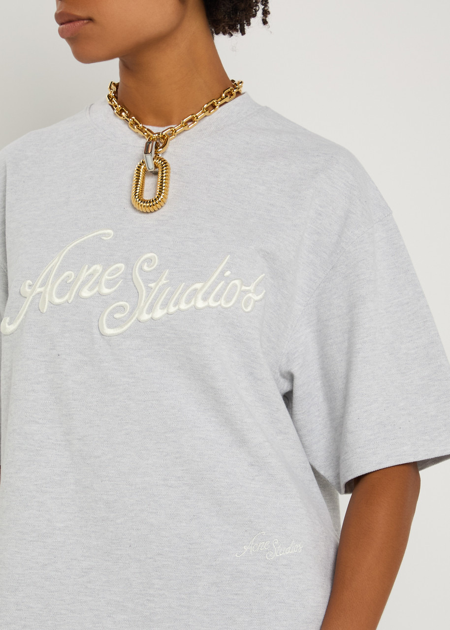 Acne Studios Logo-embroidered Piqué Cotton T-shirt - 5