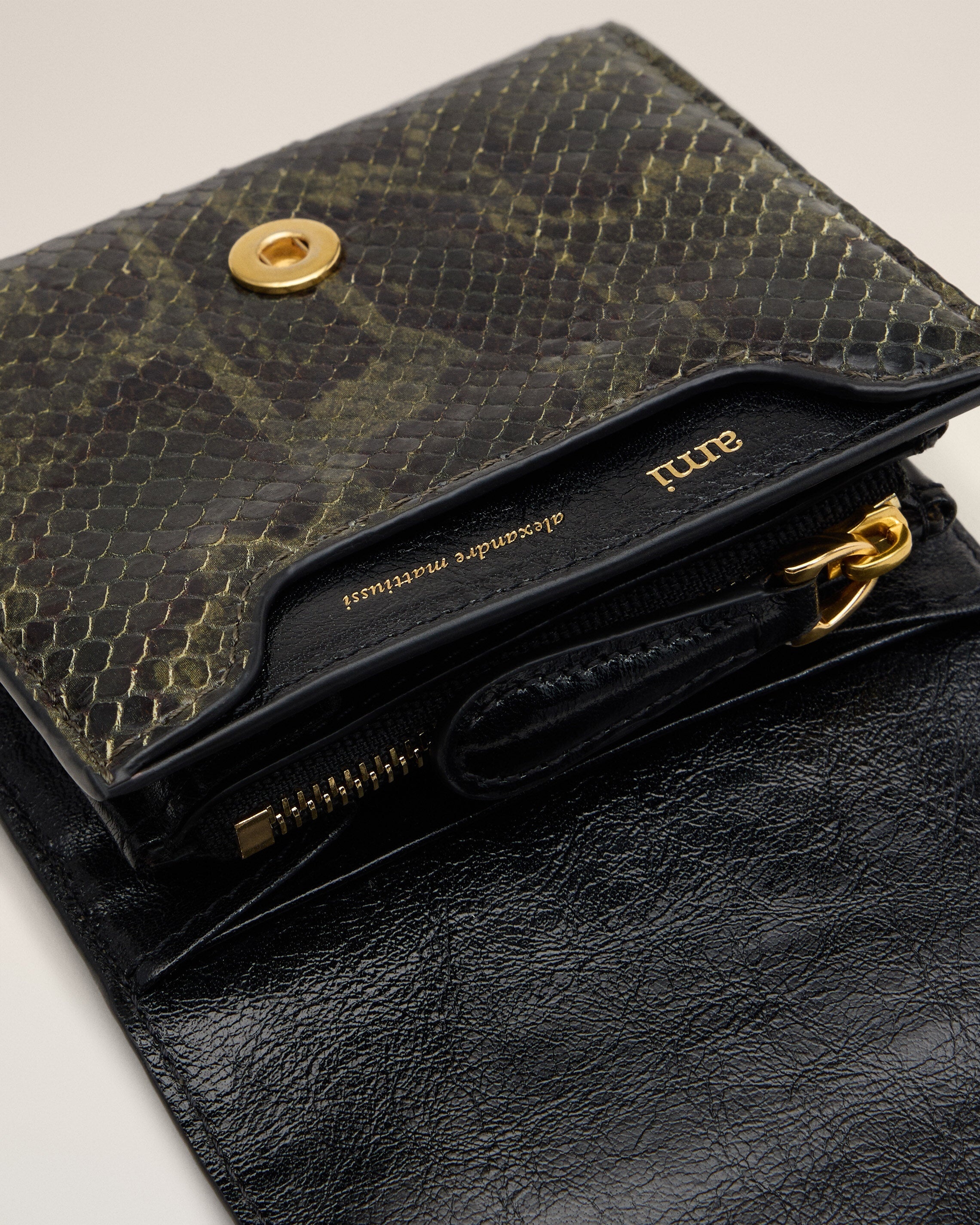 GREEN LEATHER PARIS PARIS WALLET - 3