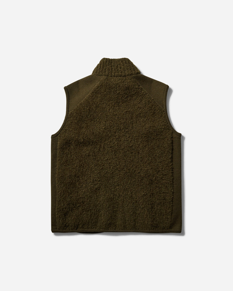 Comme des Garçons Homme Men's Wool Vest Khaki outlook