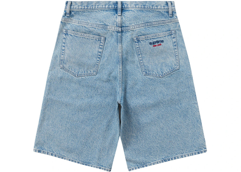 Supreme Supreme Baggy Denim Short Washed Blue outlook