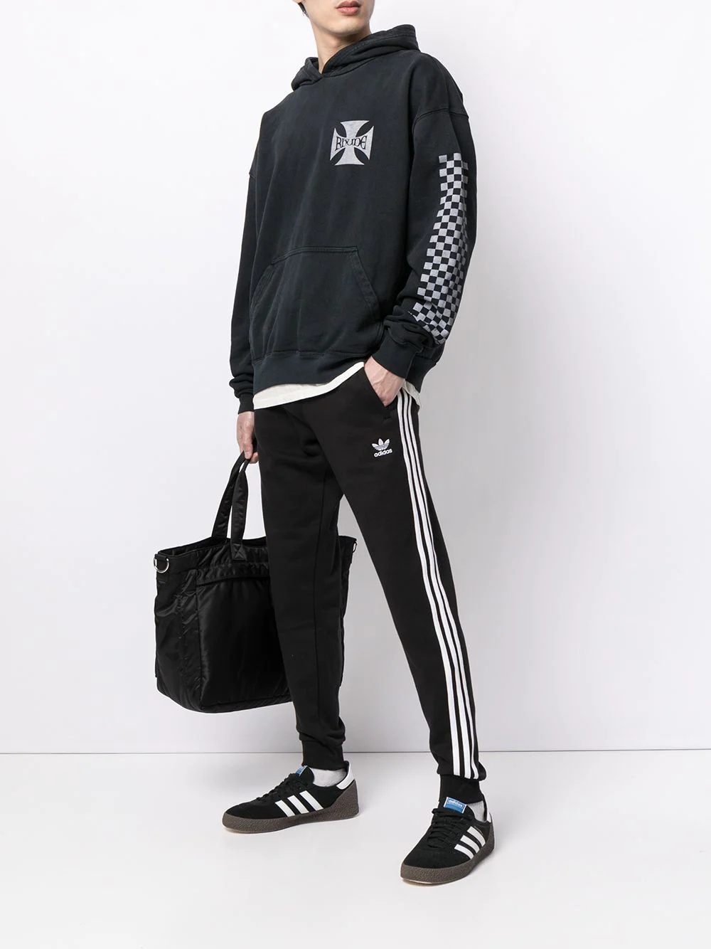 side-stripe logo track pants - 2