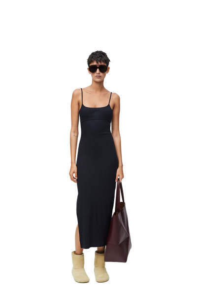 Loewe Anagram strappy dress in cotton outlook