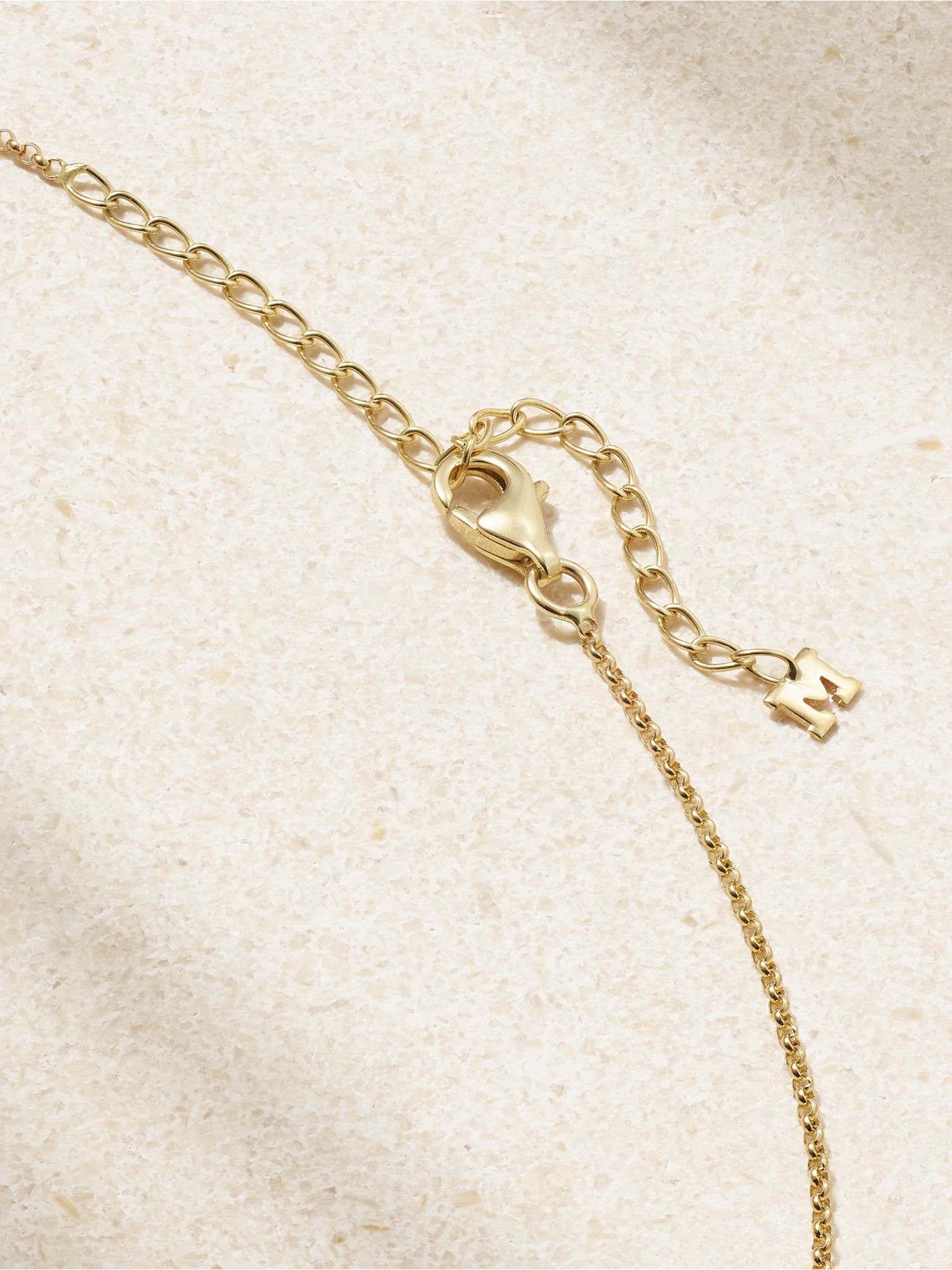 14-karat gold pearl necklace Gold - 3
