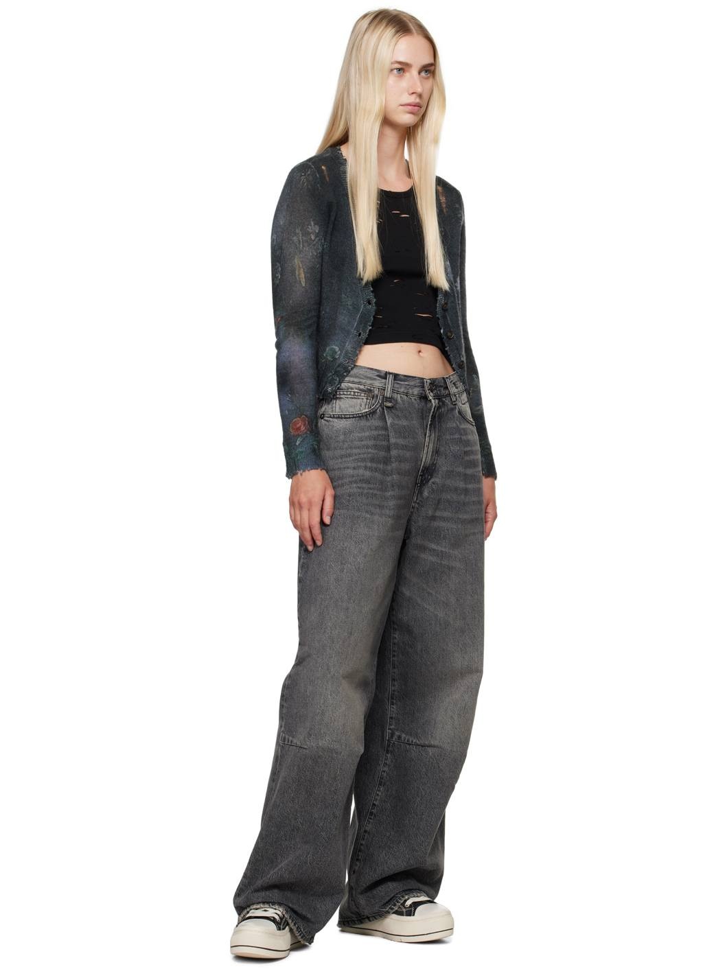 SSENSE Exclusive Gray Wayne Articulated Knee Jeans - 4