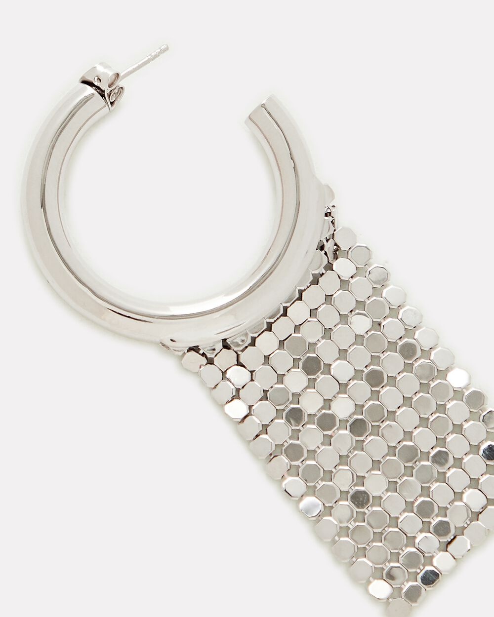 Pixel Mesh Hoop Earrings - 3