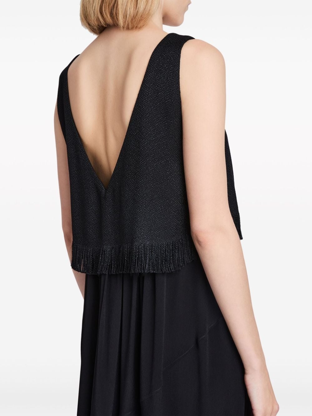 Lynda fringed layered maxi dress - 5