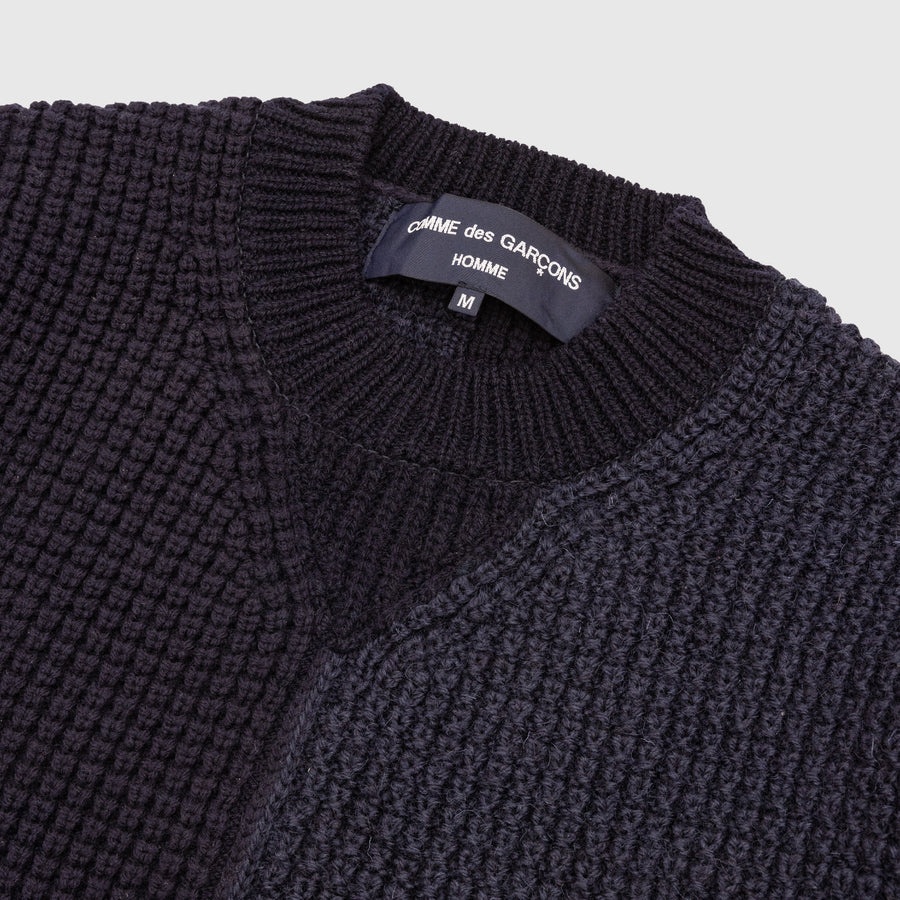 MIXED WOOL CABLE SWEATER - 2