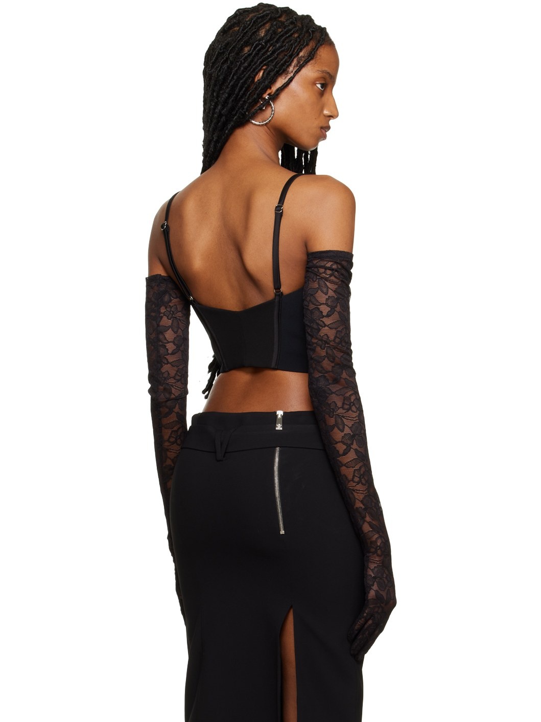 Black Zip Bra - 3