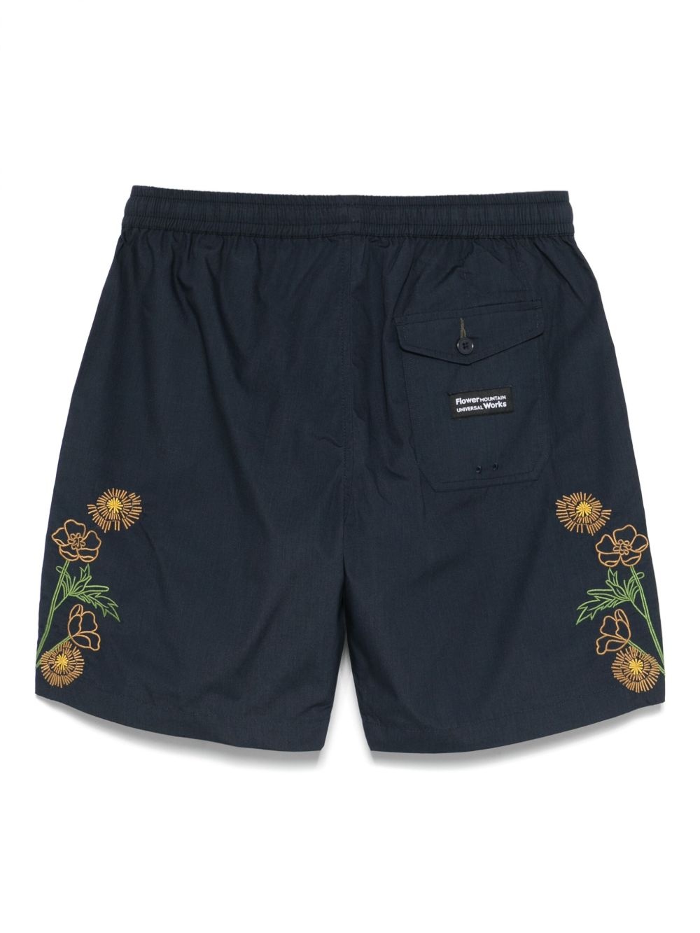 floral-embroidery shorts - 2