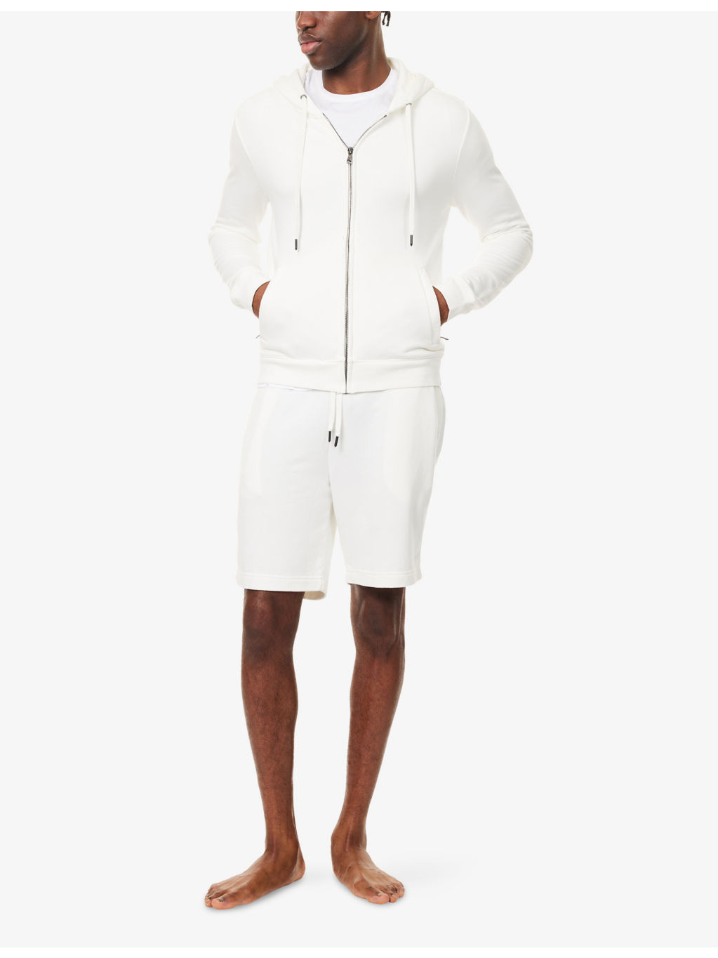 Quinn Drawstring Cotton-Jersey Sweat Shorts - 2
