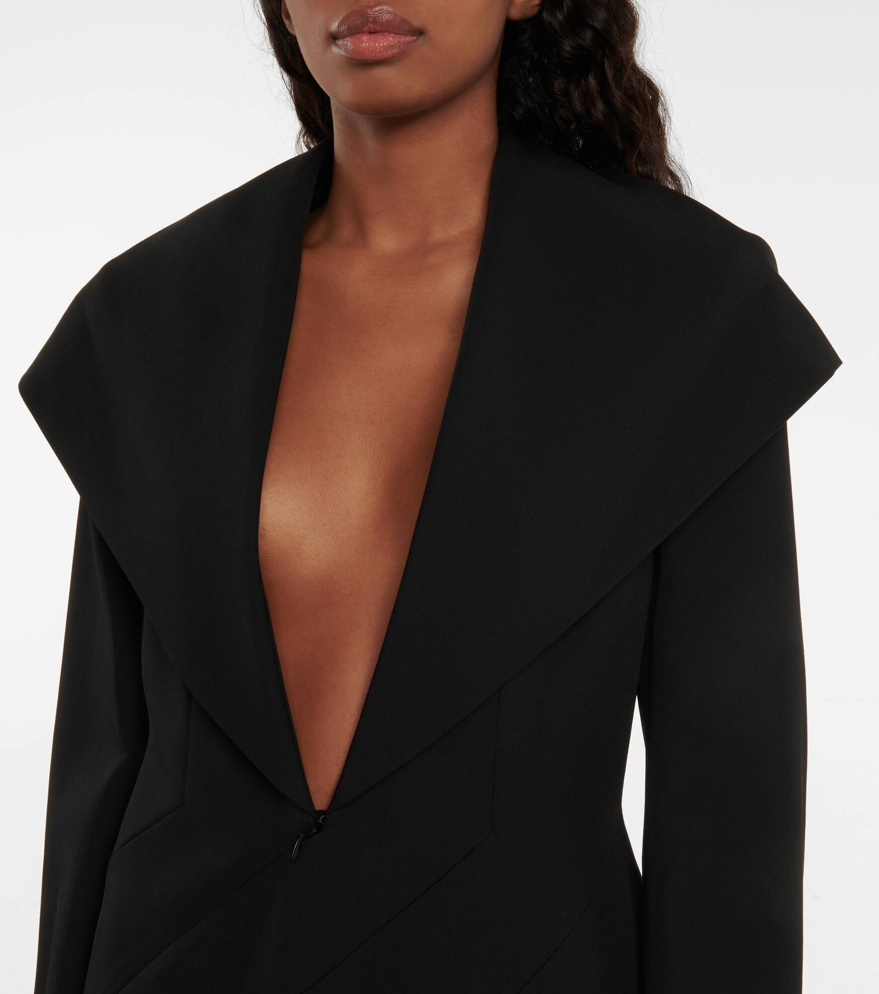 Hooded wool minidress - 4