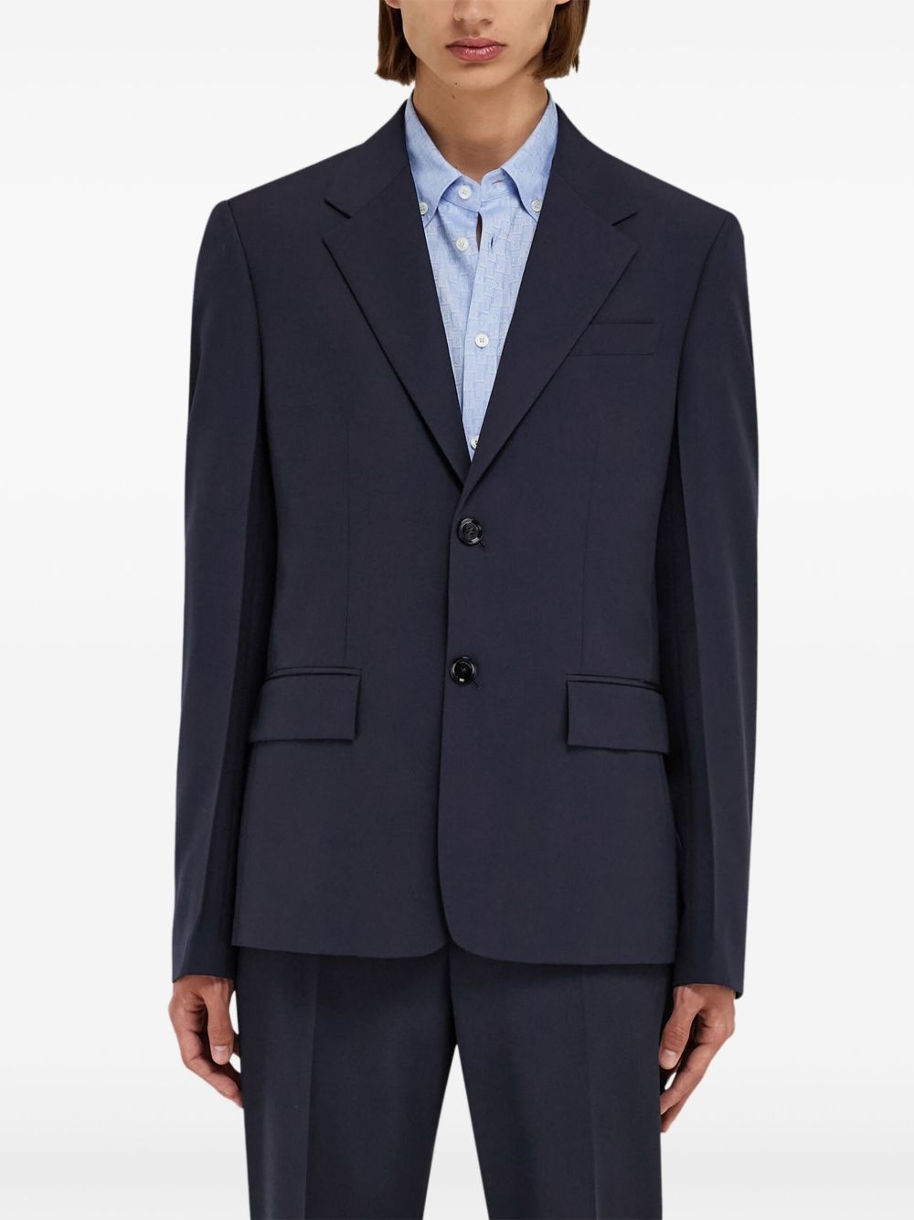 wool blazer - 3