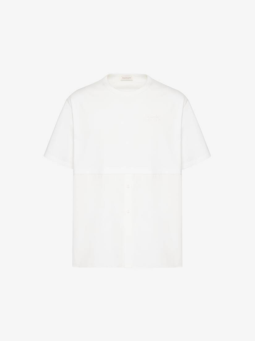 Men's Hybrid T-shirt in White - 2