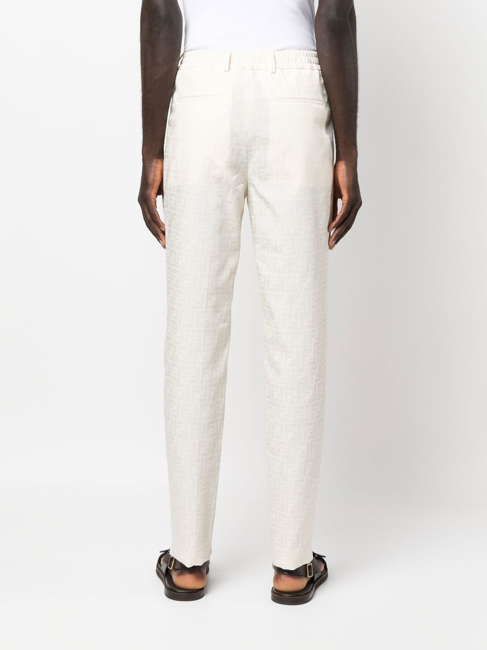 FF-motif tailored trousers - 4