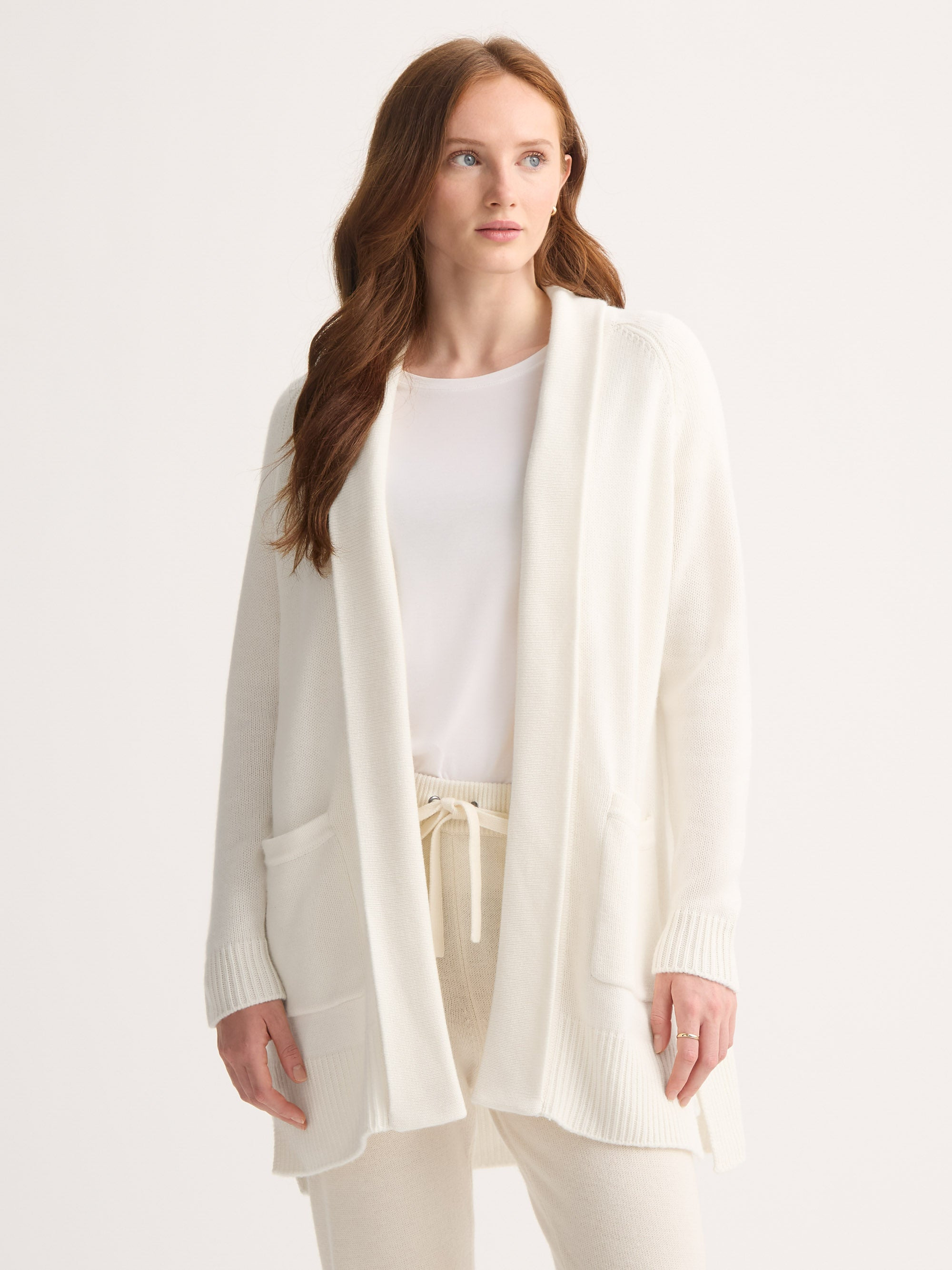 Women's Cardigan Nina Cashmere White - 3