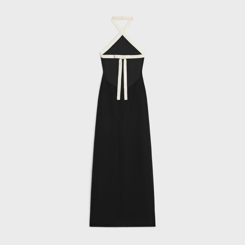 CELINE column dress in satin-lined crepe outlook