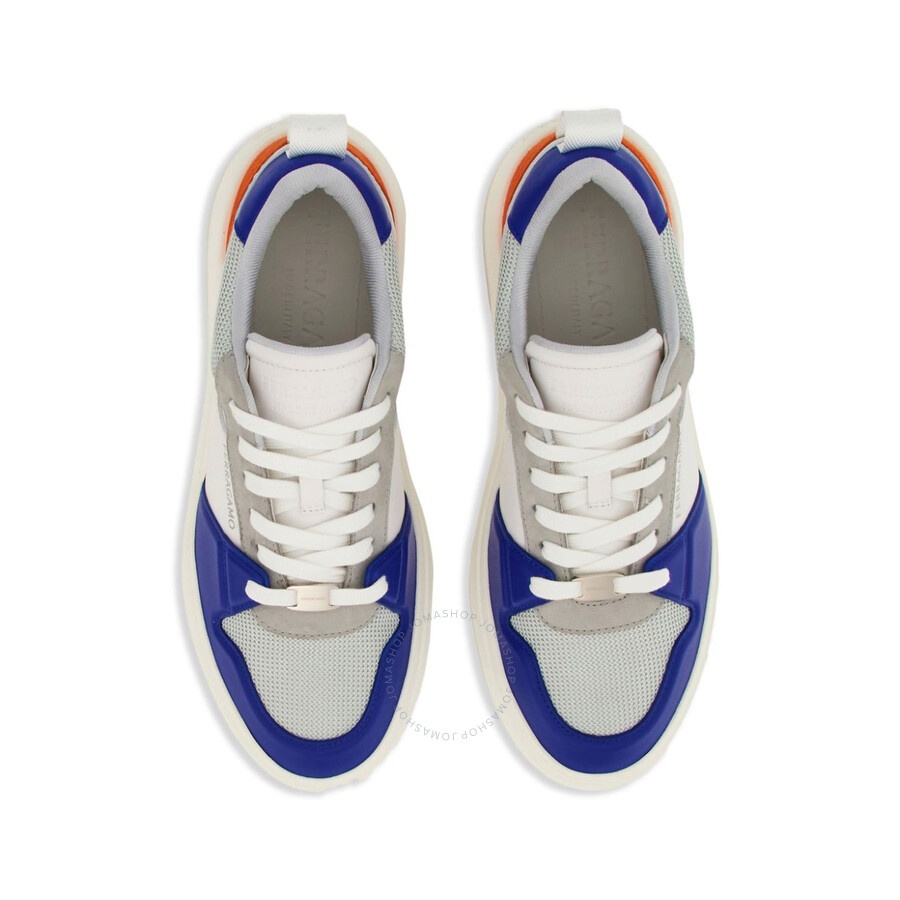 Ferragamo Men's Panelled Low-Top Sneakers - 3