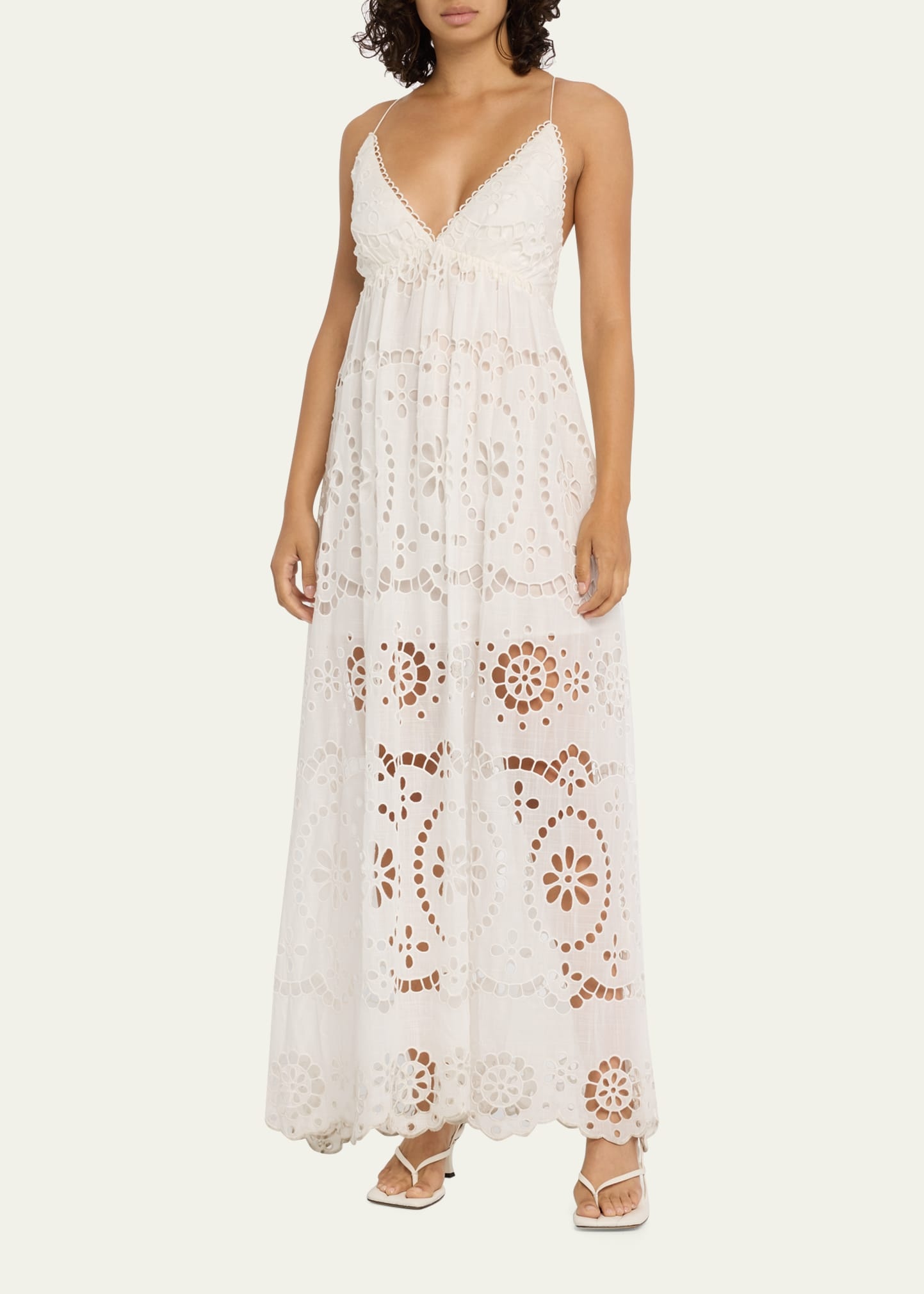 【送料&関税込】Zimmermann Lexi Embroidered Tunic Zimmermann Lexi Lace Linen Tunic Top ivory | modaoperandi