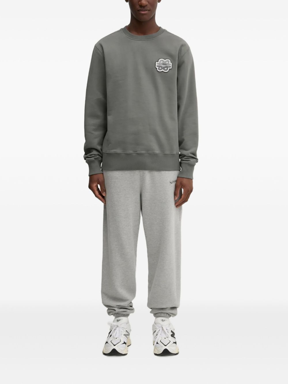 embroidered-patch sweatshirt - 3
