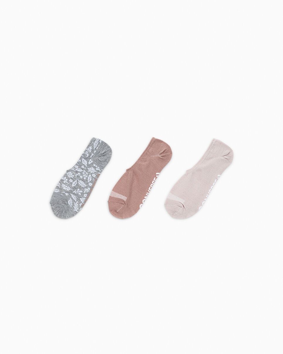 3-Pack Floral No-Show Socks - 1