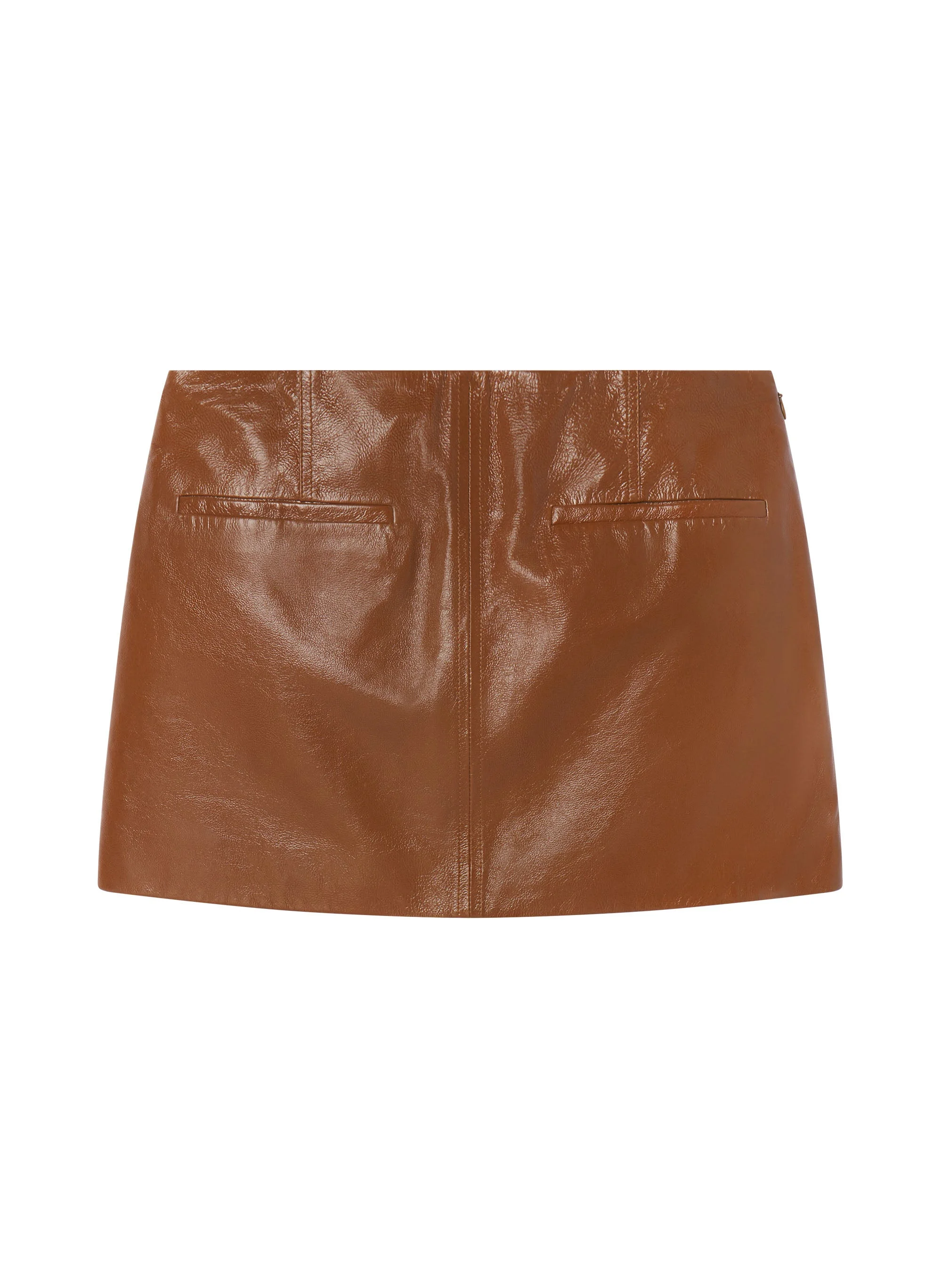 Cowan Glossy Leather Mini Skirt - 1