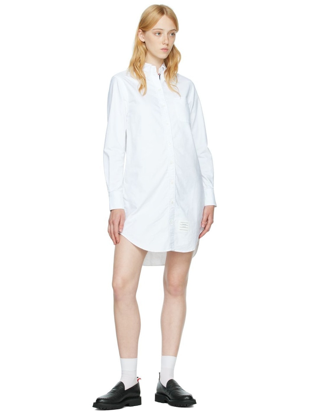 White Cotton Dress - 4