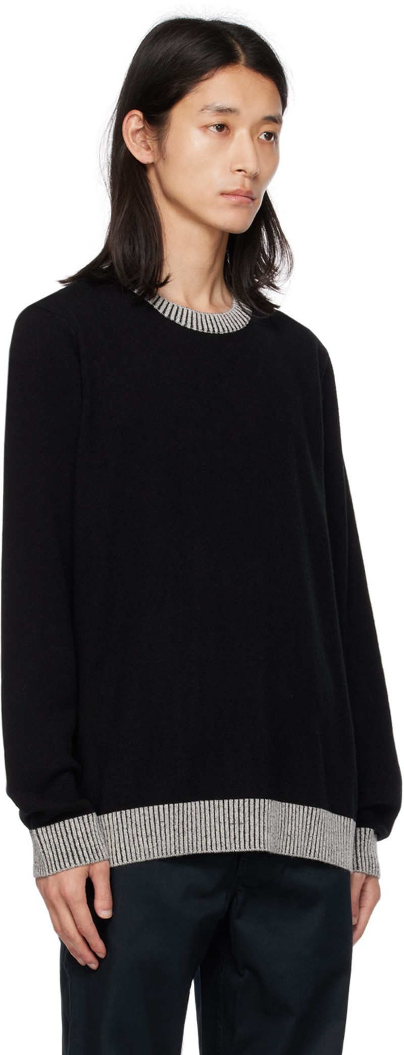 Wood Wood Black Larcombe Sweater outlook