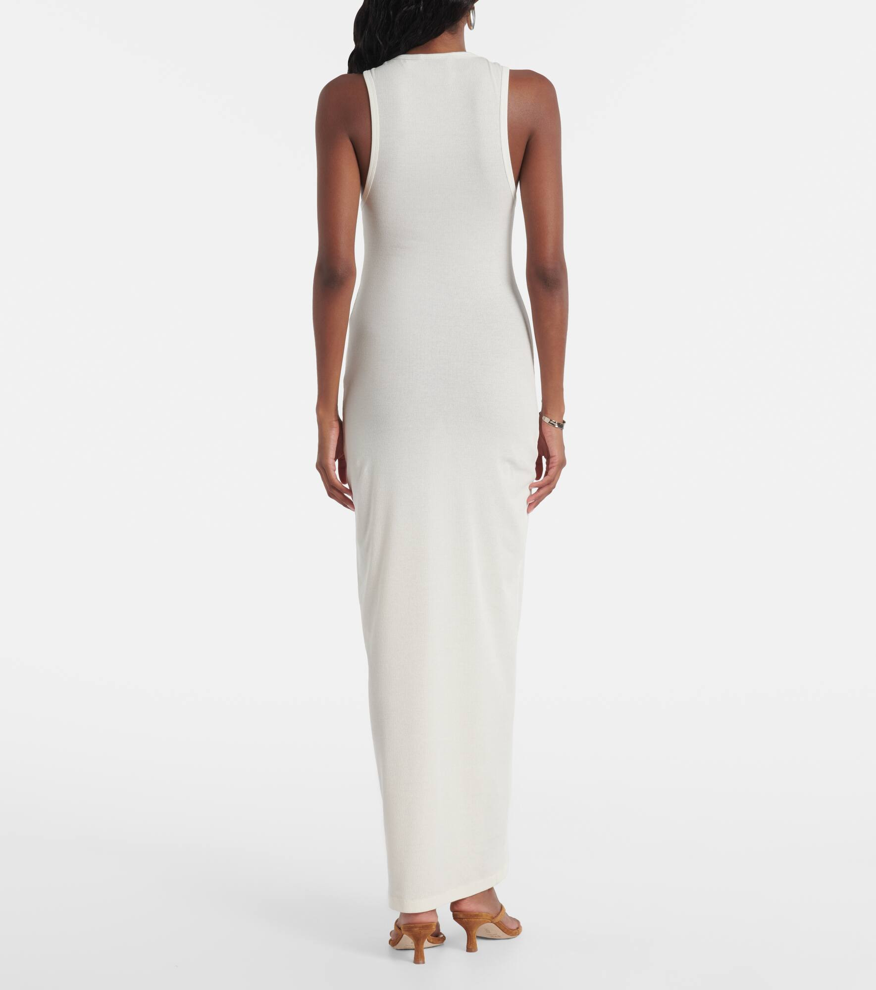 Cotton-blend maxi dress - 3