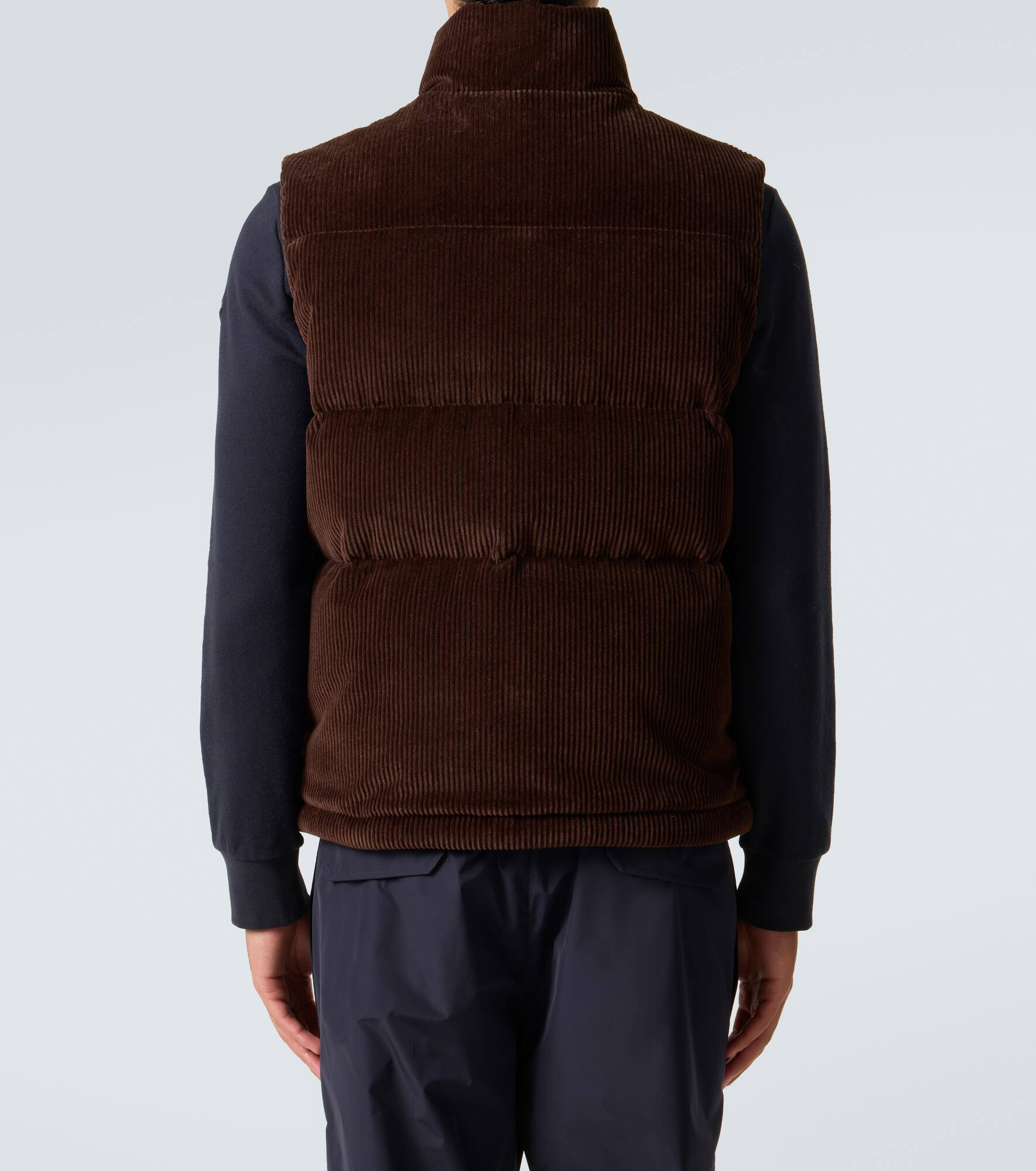Agen cotton corduroy down vest - 4
