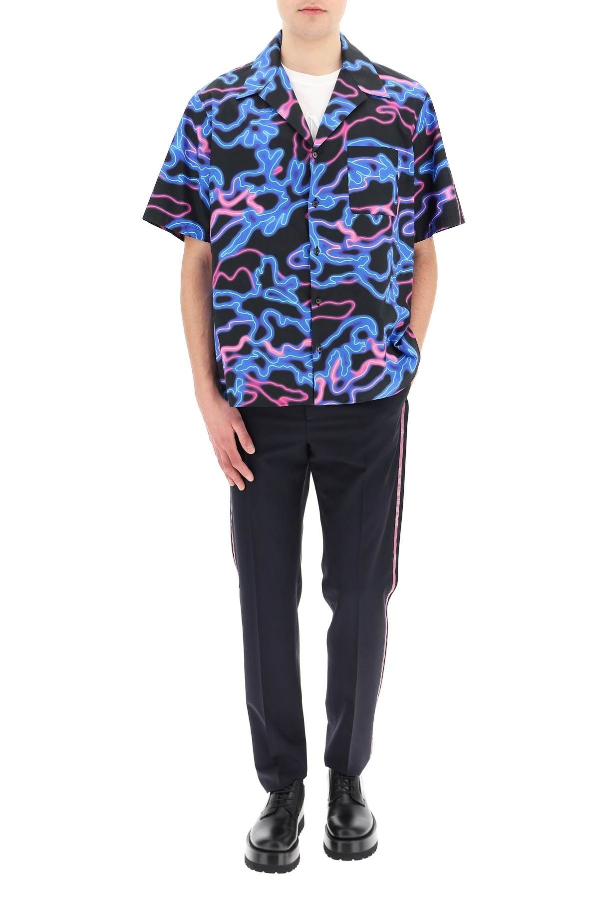 NEON CAMOU BOWLING SHIRT - 2